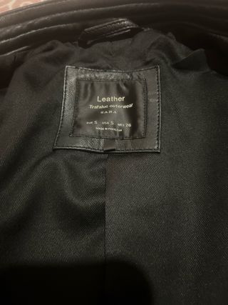 Cazadora Zara Negra Poliéster