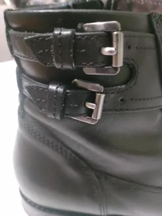 Geox Polacchino Nero Pelle