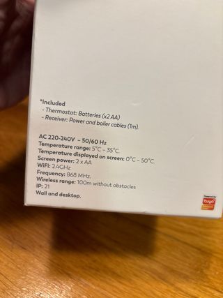 Termostato Inteligente Garza Smart Aspen Wifi