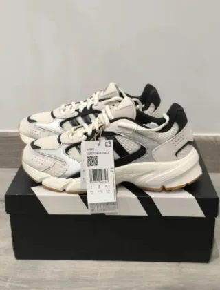 Zapatillas Adidas Mujer Plata y Blanco