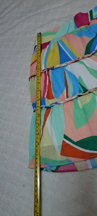 Falda estampada multicolor