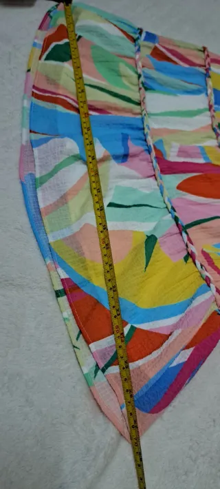 Falda estampada multicolor