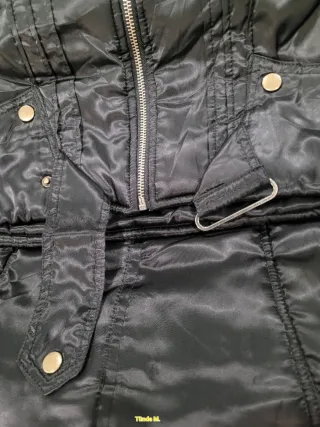 Chaqueta Mujer Negra Capucha Talla XXL