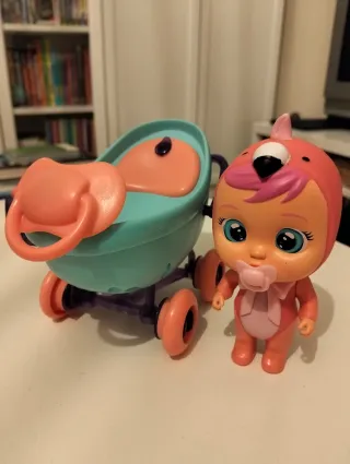 Bebés Llorones Fancy con Carro