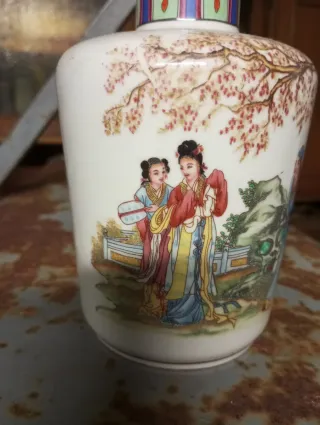 Coppia Vasi Cinesi Decorati