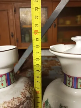 Coppia Vasi Cinesi Decorati