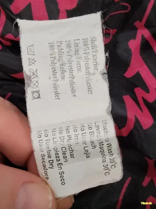 Chaqueta Mujer Negra Capucha Talla L