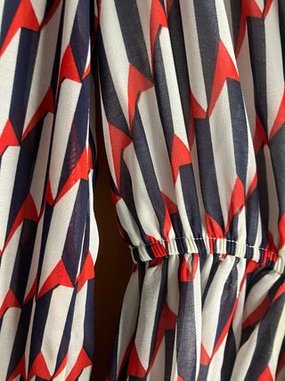 Vestido estampado geométrico