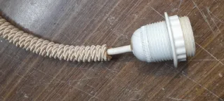 Porta lampada corda intrecciata