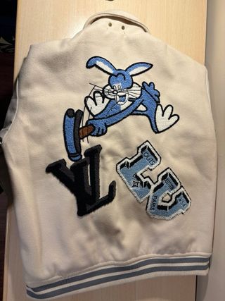 Chaqueta Louis Vuitton Beige y Azul