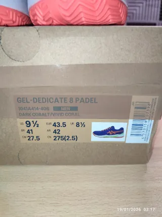 Zapatillas Asics Azul y Naranja