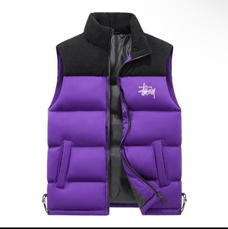 Chaleco Stussy Morado y Negro