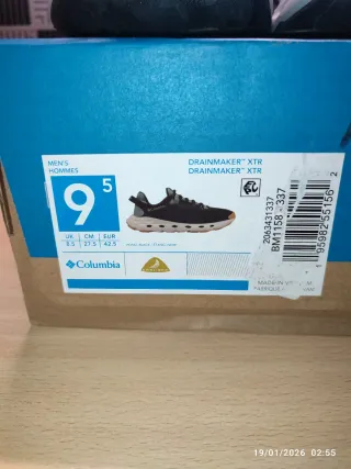 Zapatillas Columbia Grises y Blancas