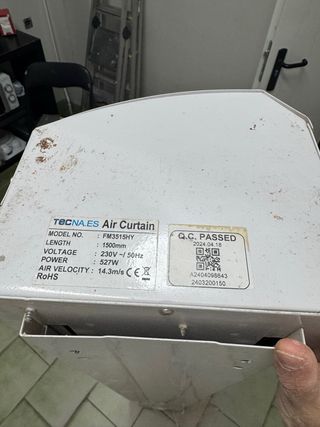 Cortina de Aire Industrial TECNA 150 cm