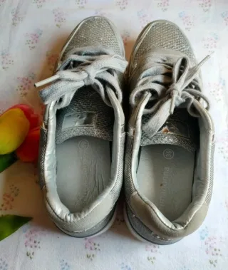 Scarpe da ginnastica donna grigio/argento