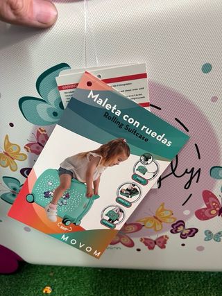 Maleta de Cabina Movom Mariposas Rosa