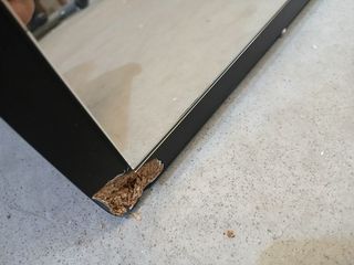 Espejo Negro Marco Vidrio