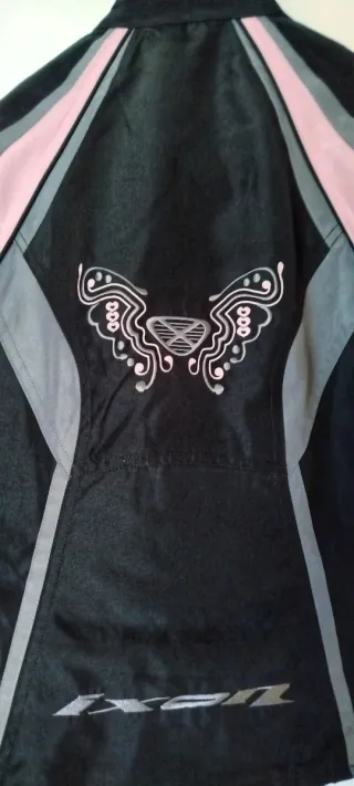 Giacca Moto Ixon Donna Nera Rosa