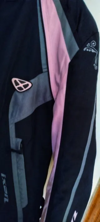 Giacca Moto Ixon Donna Nera Rosa