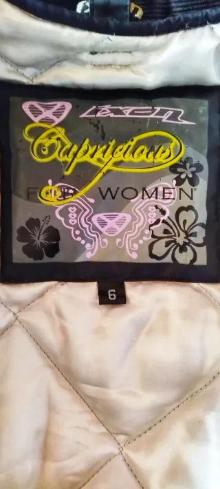 Giacca Moto Ixon Donna Nera Rosa