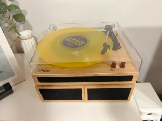 Tocadiscos Wilbo Negro/Marrón