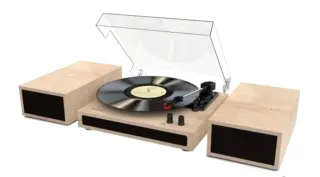 Tocadiscos Wilbo Negro/Marrón