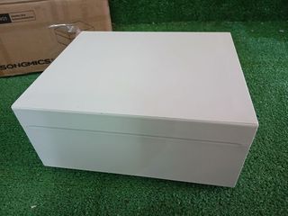 SONGMICS JBC165W01 Joyero 2 Capas, Joyero con Asa