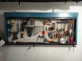 Armario de herramientas azul