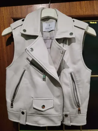 Chaleco Mujer Piel Elegante Talla XS