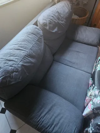 Sofá de 2 plazas gris