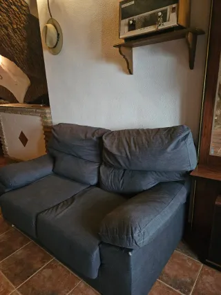 Sofá de 2 plazas gris