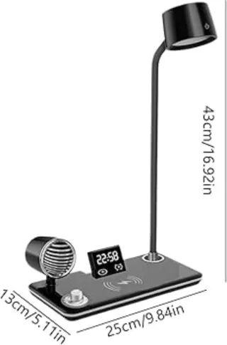 Lampada da tavolo con Bluetooth Altoparlante Timer