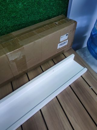 SONGMICS LWS46WT Estante de Pared, Estante Flotante, 110 cm