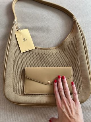 Set Borsa e Portacarte Cosy Island Beige