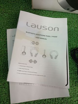 AURICULARES LAUSON PH201 PLATA BLUETOOTH