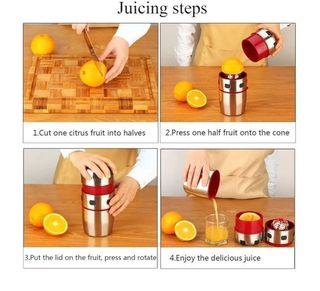 Exprimidor Manual De Acero Inoxidable