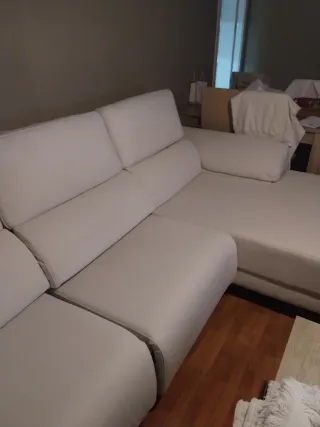 Chaiselongue Beige Tela