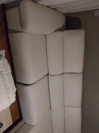 Chaiselongue Beige Tela