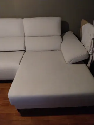 Chaiselongue Beige Tela