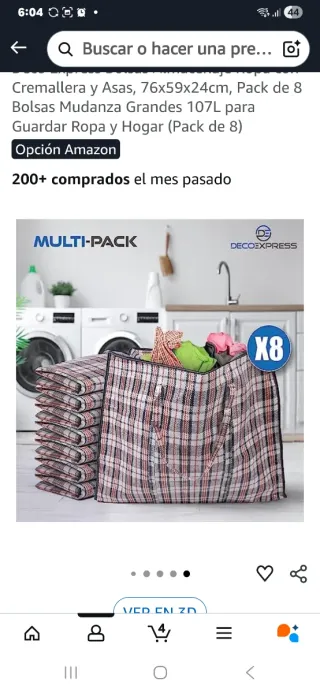 Bolsas para mudanzas