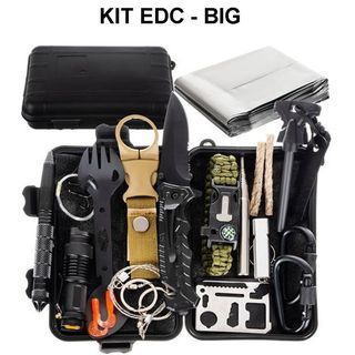 Survival kit per camping trekking bushcraft zaino