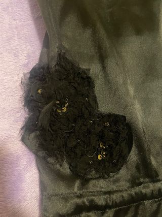 Top lencero Zara negro encaje