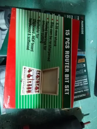 Set 15 Brocas Fresadora Router Parkside