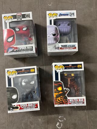 4 Funko Pop Marvel Spider-Man & Avengers