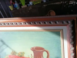 Cuadro acuarela bodegón enmarcado