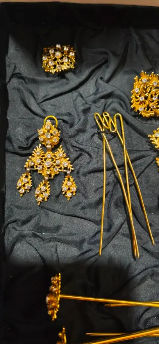 Aderezo Fallera Niña Oro