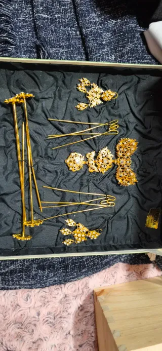 Aderezo Fallera Niña Oro