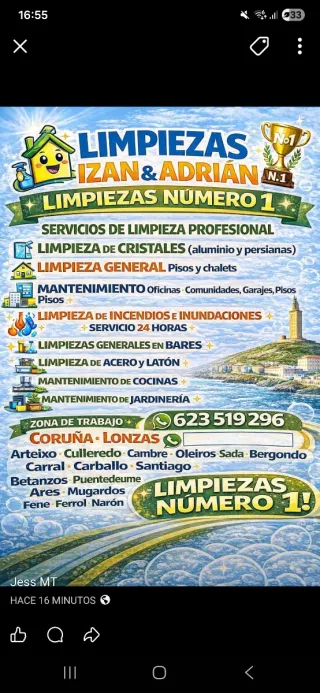Servicios de limpieza