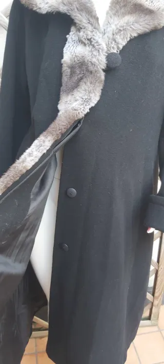 Cappotto Damo con cappuccio e pelliccia