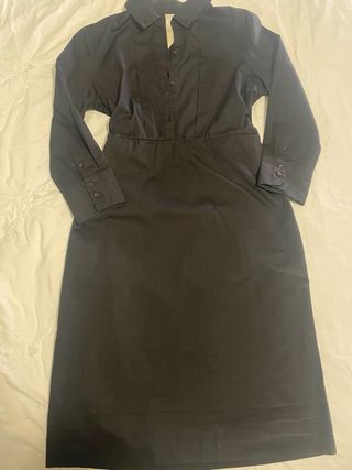 Vestido camisero Naf Naf negro